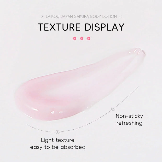 200gLAIKOU Sakura Body Lotion Moisturizing Fragrant Hydrating Moisturizing Improving Dry Moisturizer Skincare