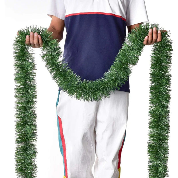 Christmas Garland Decoration,Artificial Pine Garland Decor for Outdoor Indoor Green Greenery Fireplaces Holiday Party Decoration