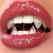 1-10 Pairs Adult Vampire False Teeth Transparent Dentures Fangs Zombie Tooth For Horror Bloody Halloween Party Decoration Props