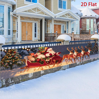 Christmas Outdoor Banner Merry Christmas Decorations For Home 2025 Outdoor Decor Xmas Navidad Noel Natal Happy New Year 2026