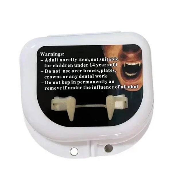 5/10pcs Halloween Horror Teeth Retractable Vampire Dentures Silicone Denture Zombie Teeth Soft Easy Mount Cosplay Props Decor