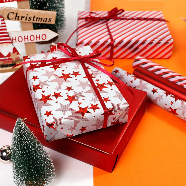 43x300cm Gift Wrapping Paper Aluminized Paper Christmas Valentine's Day Birthday Gift Craft Paper