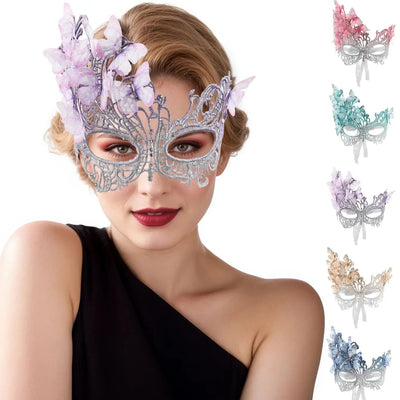 Princess Half Face Mask Feather Masquerade Party Performance Props Halloween Accessory