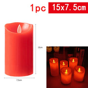 Red Flameless Shake Led Candles Light Swing light Led Battery Power Candles Lamp Electronic Led Lamp Halloween Home Decor