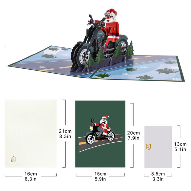 Pop Up Christmas Card, 3D Holidays Greeting Cards, New Year Card