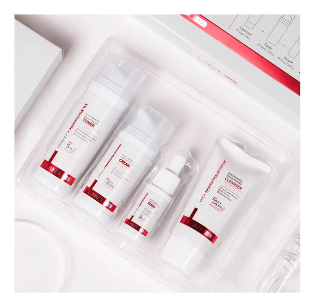 Niacinamide Skin Care Set Oil Control Anti-Wrinkle Aging Fine Lines Serum Whitening cream Repair Face Nourish Toner 4 Set box