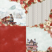 24 Sheets 6"X6" Wintry Christmas Paper Pad Pattern Papers Design Paper for Decorative Craft Scrapbooking Album DIY Handmade