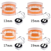 1Pair Vampire Teeth Zombie Fangs Halloween Props Apparel Accessories DIY Solid Denture Adhesive Cosplay Masquerade Decoration