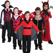 Halloween Boy Vampire Costume ,Boy Devil Role-playing Outfit,Children Carnival Live Performance Dress Up