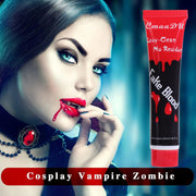 10pcs Red Artificial Fake Blood Is The Perfect Choice For Realistic Prank Makeup, Suitable For Costume Parties，Halloween Makeup