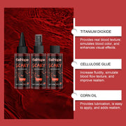 Halloween Fake Blood Makeup Kit Blood Drop Vampire Zombie Cosplay Washable Mock Blood Fake Blood Spray For Party Horror Red Tool