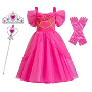Jasmine Costume for Kids Girl Fancy Birthday Party Gown Princess Dress Carnival Children Clothing 2024 New Halloween Disguise