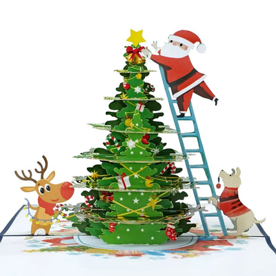 Christmas 3D Santa Claus Decorative Card | Perfect for Festive Occasions | Great Gift for Parents, Siblings, Teachers Classmates