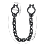 1Set Halloween Fake Chains Haunted House Horror Props Home Decoration Prisoner Costume Cosplay Accessories Plastic Link Chains