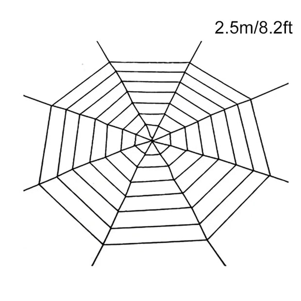 150/250cm Black White Spider Web Giant Stretchy Cobweb For Home Bar Garden Haunted House Horror Props Halloween Party Decoration