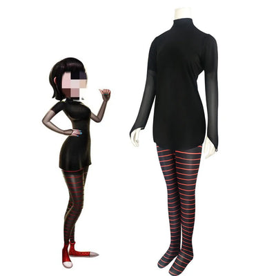 Anime Mavis Dracula Cosplay Costume Transformania Suit Stocking Uniform Women Vampire Outfit Halloween Carnival Disguise Suit