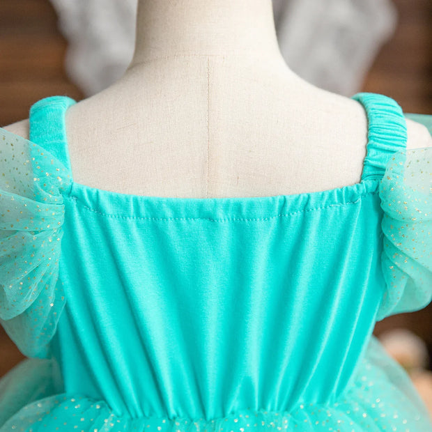 Jasmine Costume for Kids Girl Fancy Birthday Party Gown Princess Dress Carnival Children Clothing 2024 New Halloween Disguise