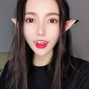 1Pair Vampire Teeth Zombie Fangs Halloween Props Apparel Accessories DIY Solid Denture Adhesive Cosplay Masquerade Decoration
