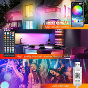 Intelligent Christmas Tree Sprite String Light 40M RGB IC Bluetooth DIY LED Waterproof String Light USB Christmas Light