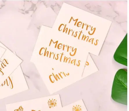 48pcs Mini Gold Embossed Thank you Card Valentine Happy Birthday Christmas Party Wedding Invitations Letter Greeting Cards