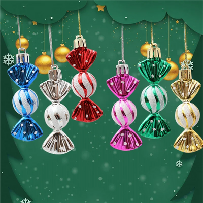 24PCS Christmas Tree Decoration Ball Ornaments For Christmas Hanging Seasonal Decoration Holiday Decoration Easy Installabkw