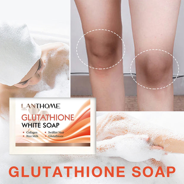 200g Glutathione Handmade Soap Remove dead skin Fade Black Spots Melanin Skin Whitening Lightening Soap Body Wash Cleansing Soap