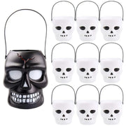 Halloween Candy Bucket Portable Candy Barrel Lightweight Shaped Trick or Treat Basket Ornament Halloween Party Decoration