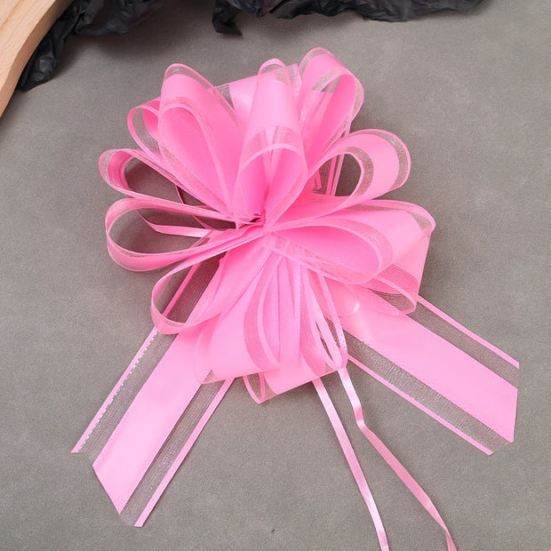 10/1PCS Pull Bow Gift Ribbons Flower Wrappers For Wedding Events Adornment Birthday Christmas Party Car Decor Gifts Box Bows