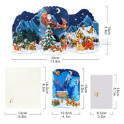 Pop Up Christmas Card, 3D Holidays Greeting Cards, New Year Card