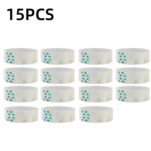 20/5PCS Transparent Tape Office Tape for Home and School 0.8cm 1.2cm 1.8cm Multifuntion High-viscosity Adhesive Tape