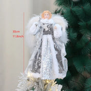 Festival Angel Doll Tree Top Star Delicate Durable Christmas Tree Top Star Golden Atmosphere Christmas Angel Topper Xmas