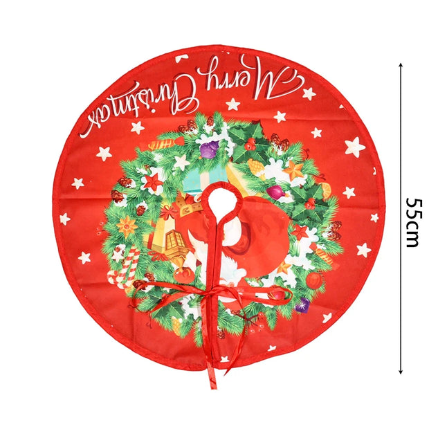 Christmas Tree Skirt Classic Christmas Tree Carpet Base Mat Xmas Trees Skirts Base Cover Home Indoor Party New Year Decorations