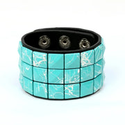 Hip Hop Rock PU Leather Bracelet Men and Women Punk Spikes Rivets Skull Heart Cross Creative Party Bracelet Jewelry Accessories