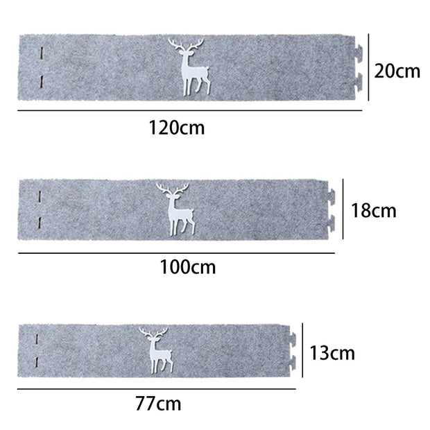 Christmas Tree Decoration Grey Bottom Skirt Feet Covering Skirts Christmas Home Party Tree Cover Decorative Supplies