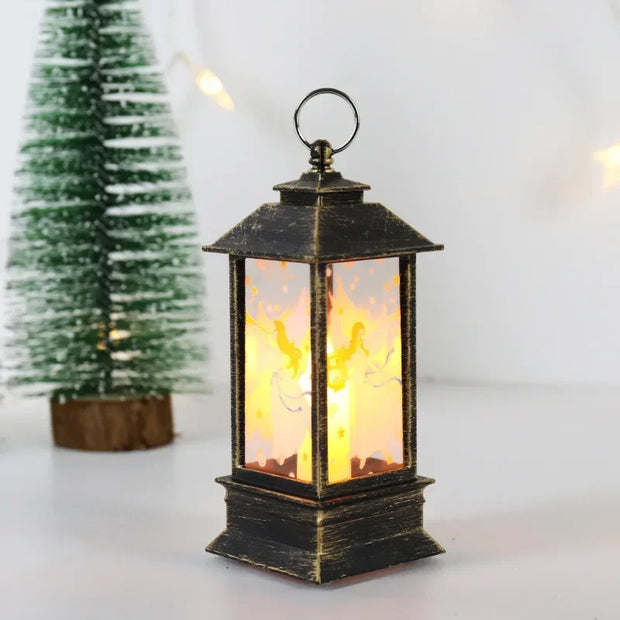 Christmas Lanterns Light Merry Christmas Decorations for Home Christmas Tree Ornaments 2025 Navidad Xmas Gifts New Year Pendants