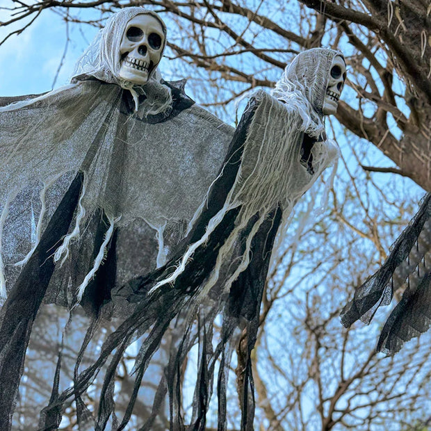 Day of The Dead Halloween Decoraiton 2025 Hallowen Outdoor Decor Hanging Flags Ghost Skeleton Decor Home Decor