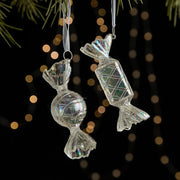 Transparent Christmas Hanging Decoration Snowflake Candy Star Crown Christmas Tree Ornament Acrylic Shopwindow