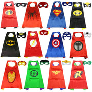 MINISO Superhero Cape Cartoon Anime Cosplay Costumes Gig Cape Mask Halloween Clothing Boy Birthday Gift Girl Novelty Accessories