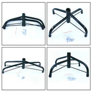 Foldable Christmas Tree Stand Iron Flagpoles Base Mount Brackets with Thumb Screw Christmas Tree Fixing Tools Accessories