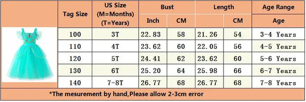 Jasmine Costume for Kids Girl Fancy Birthday Party Gown Princess Dress Carnival Children Clothing 2024 New Halloween Disguise