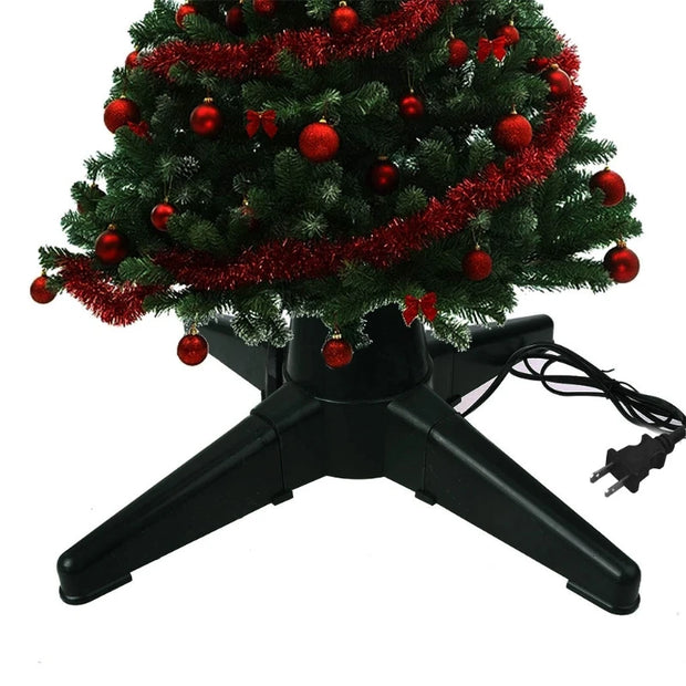 Christmas Tree Electric Rotating Stand Heavy-Duty Artificial Xmas Tree Base