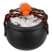 Halloween Lights Glowing Cauldron Pot with Skeleton Cauldrons Decorations Outdoor