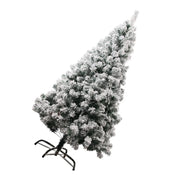Christmas Decor Artificial Flocked Tree White Xmas Adorable Scene Layout Prop Household Simulated Green Simulation Supply