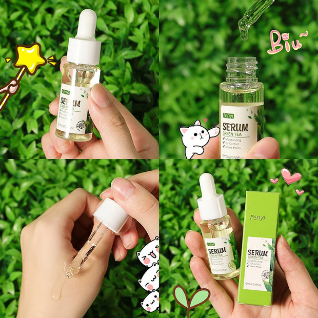 Green Tea Skin Care Set Oil Control fresh Serum Day Cream Repair Face Nourish Toner Cleaning Mud Mask Skin Care suit