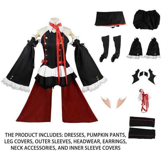 Seraph Of The End Owari no Seraph Krul Tepes Cosplay Costume Uniform Wig Cosplay Anime Witch Vampire Halloween Costume For Women