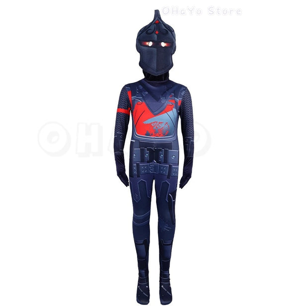Game Skin Outfit Fortnitte Cosplay Fishstick Omega Jumpsuit Black Knight Costume Carnival Adults Kids Halloween Roleplay