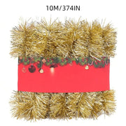 Christmas Garland Decoration,Artificial Pine Garland Decor for Outdoor Indoor Green Greenery Fireplaces Holiday Party Decoration