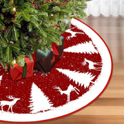 Snowman Reindeer Christmas Tree Skirt Snowflake Xmas Tree Mat Christmas Decorations For Home Winter Holiday New Year Gifts