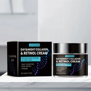 Collagen Anti Wrinkle Cream for Men Moisturizer Retinol Hyaluronic Acid Revitalizing Anti-Aging Reduce Fine Lines Night Lotion