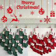Christmas Stockings Hanging Pendant Christmas Stocks Gift Decoration Alphabet Letter Sock 2026 New Year Decorative Knitting Sock